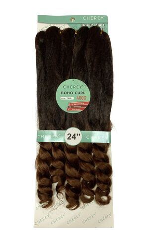 imagem de Cabelo boho curl fibra premium jumbo gypsy braids fulani