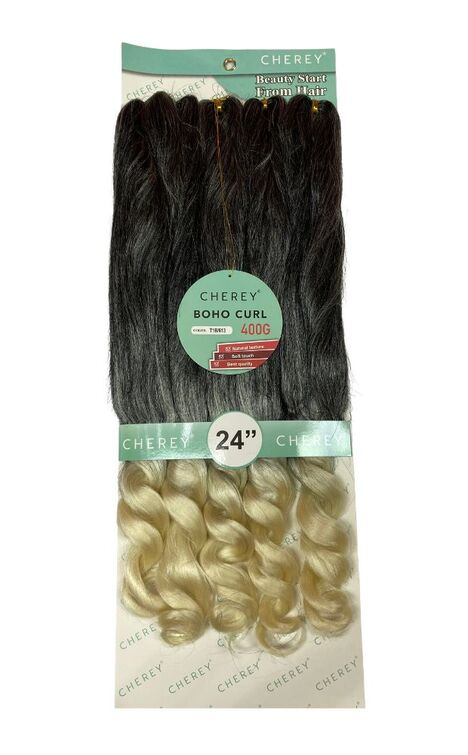 imagem do produto Cabelo boho curl fibra premium jumbo gypsy braids fulani