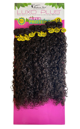 imagem de Cabelo Cacheado Ms Tina Super Proteína  330g Moda Caipira Luxo Plus Modern Girl