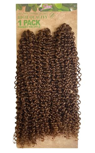 imagem de Cabelo cacheado orgânico tulipa crochet braid true me sleek 250g