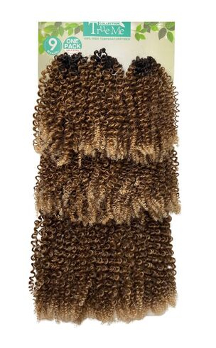 imagem de Cabelo orgnico goivo plus cacheado crochet braid 300g