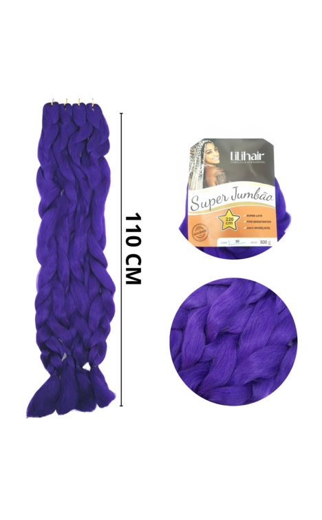 imagem do produto Cabelo Sinttico Super Jumbo 500g Toque de Seda