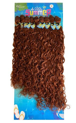 imagem de Cabelo super protena morena cacheado ondulado modern girl 330g