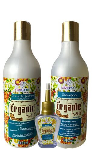 imagem de Kit Shampoo Creme Reparador Organic Hair para Fibras Orgânicas e Sintéticas